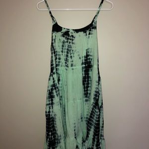 mint tie dye dress